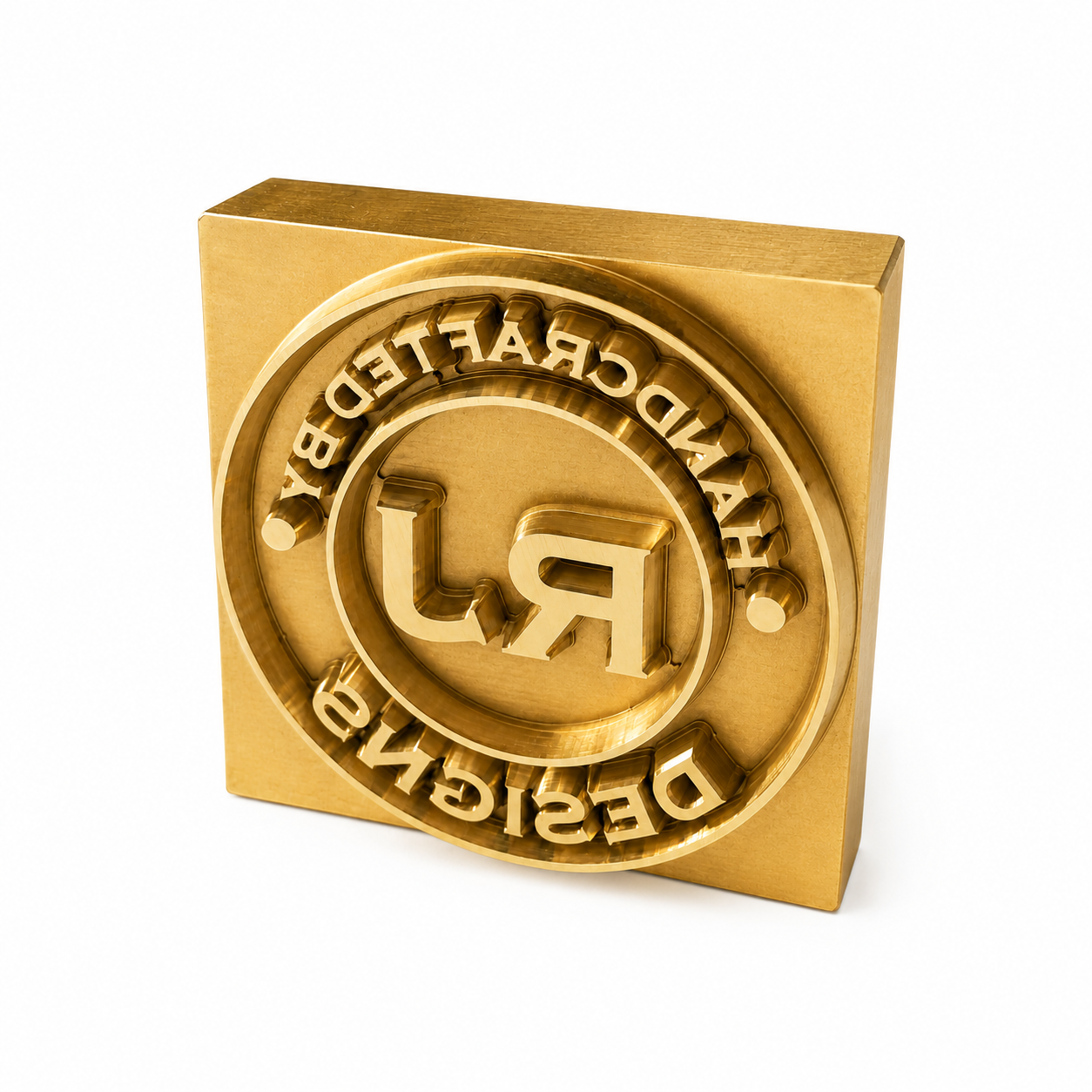Custom Leather Branding Head & Embossing Plate | Brass Leather Stamp
