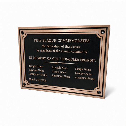 Custom Bronze Plaques and Memorials