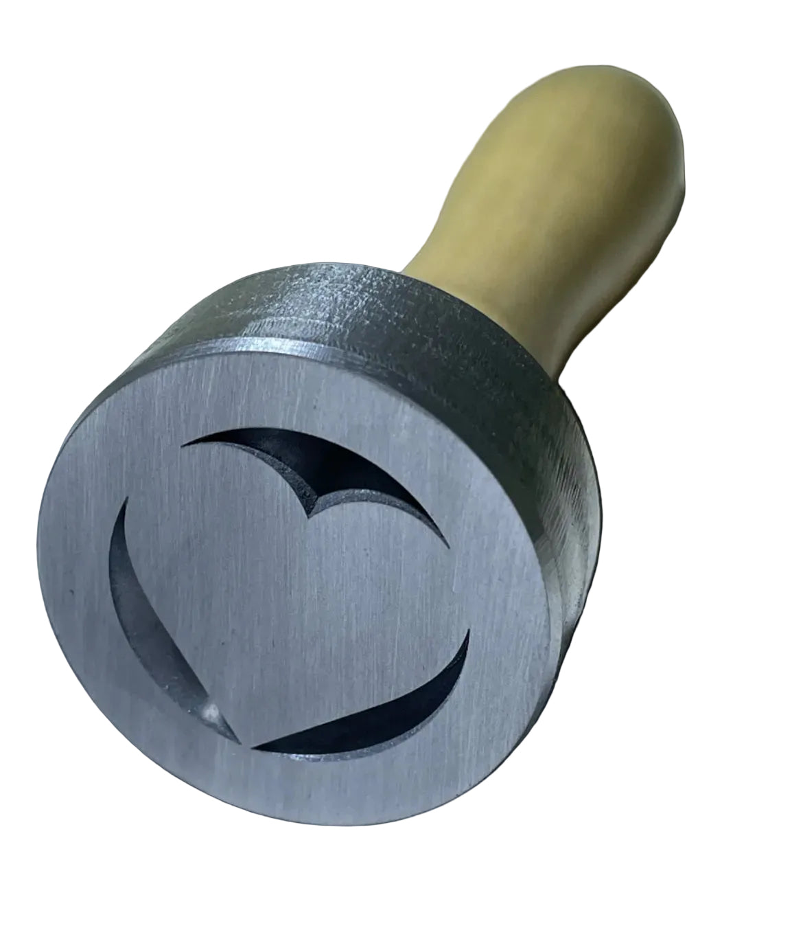 Actual photo of a Legacy Ice Brander with wooden handle, shown as an aluminum-tool construction reference; a different product